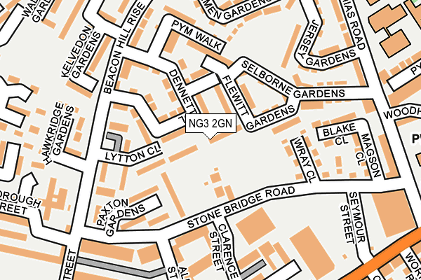 NG3 2GN map - OS OpenMap – Local (Ordnance Survey)