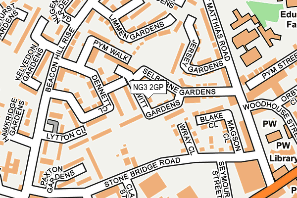 NG3 2GP map - OS OpenMap – Local (Ordnance Survey)