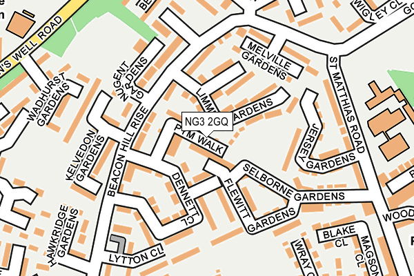 NG3 2GQ map - OS OpenMap – Local (Ordnance Survey)