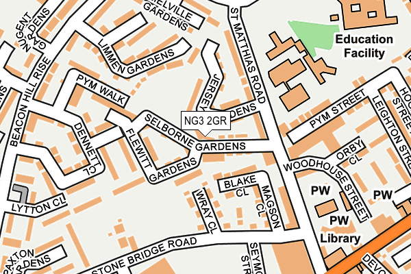 NG3 2GR map - OS OpenMap – Local (Ordnance Survey)