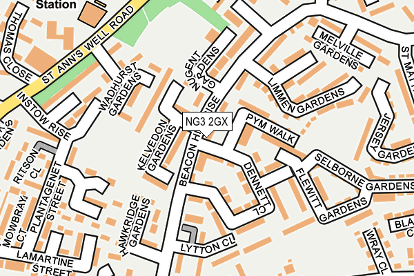 NG3 2GX map - OS OpenMap – Local (Ordnance Survey)