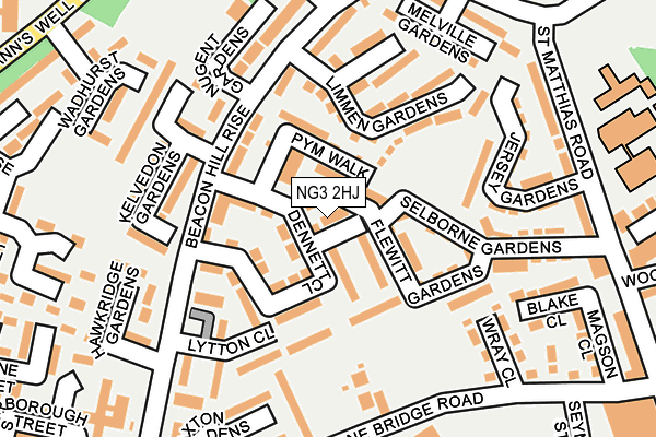 NG3 2HJ map - OS OpenMap – Local (Ordnance Survey)