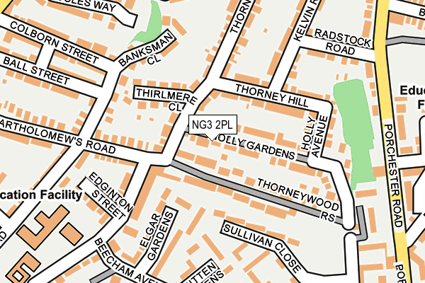 NG3 2PL map - OS OpenMap – Local (Ordnance Survey)
