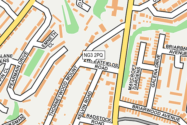 NG3 2PQ map - OS OpenMap – Local (Ordnance Survey)