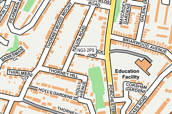 NG3 2PS map - OS OpenMap – Local (Ordnance Survey)
