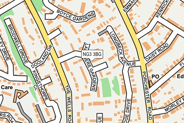 NG3 3BG map - OS OpenMap – Local (Ordnance Survey)