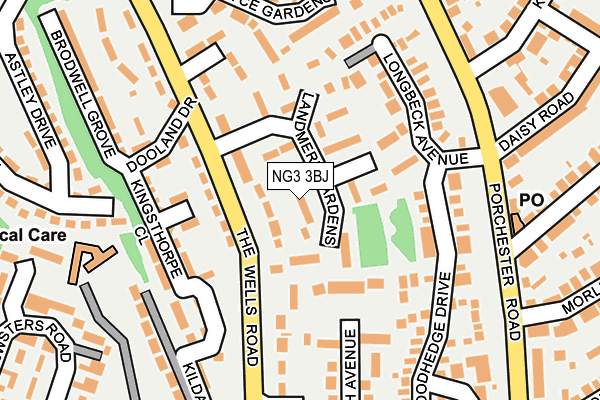 NG3 3BJ map - OS OpenMap – Local (Ordnance Survey)