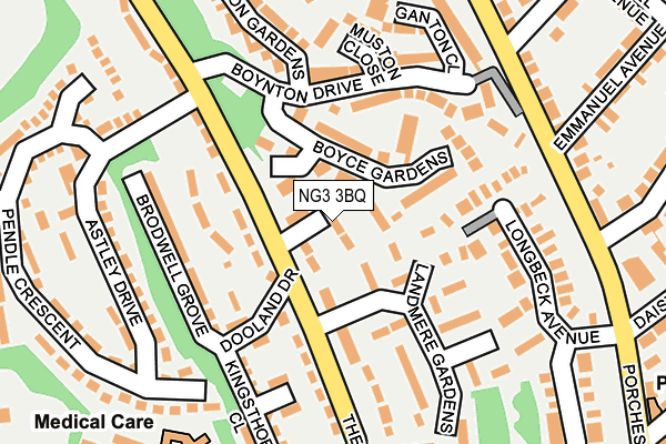 NG3 3BQ map - OS OpenMap – Local (Ordnance Survey)