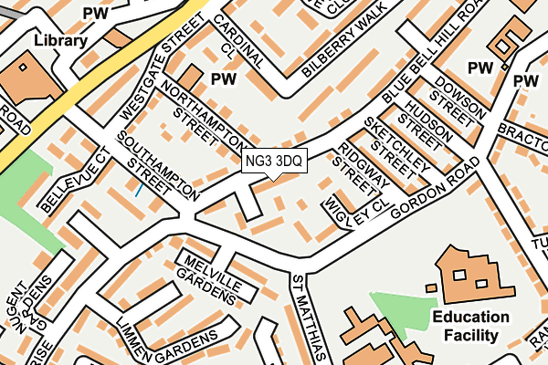 NG3 3DQ map - OS OpenMap – Local (Ordnance Survey)