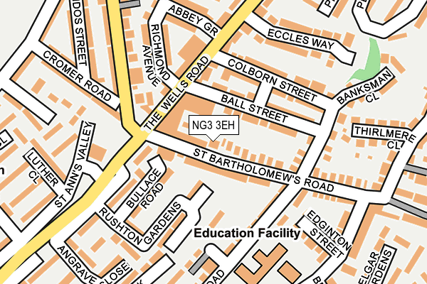 NG3 3EH map - OS OpenMap – Local (Ordnance Survey)