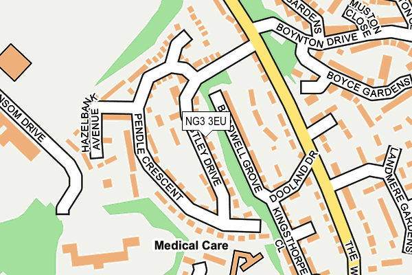 NG3 3EU map - OS OpenMap – Local (Ordnance Survey)