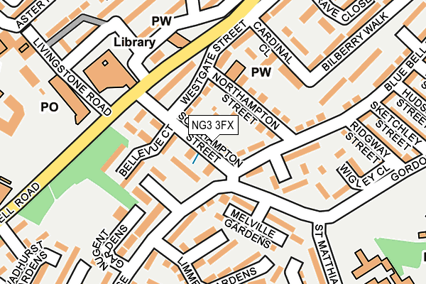 NG3 3FX map - OS OpenMap – Local (Ordnance Survey)