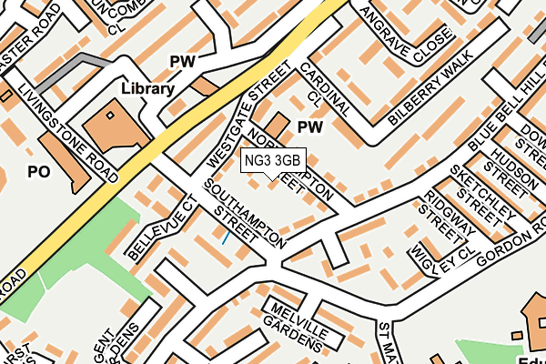 NG3 3GB map - OS OpenMap – Local (Ordnance Survey)