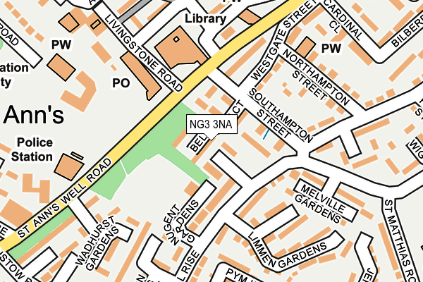 NG3 3NA map - OS OpenMap – Local (Ordnance Survey)