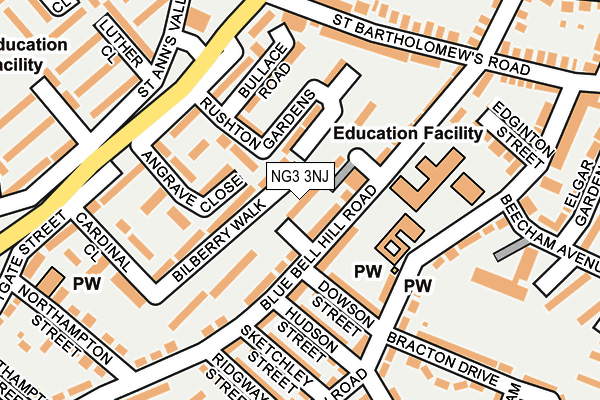 NG3 3NJ map - OS OpenMap – Local (Ordnance Survey)