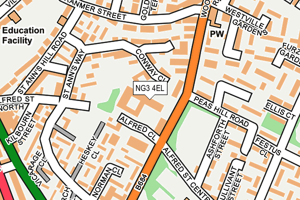 NG3 4EL map - OS OpenMap – Local (Ordnance Survey)