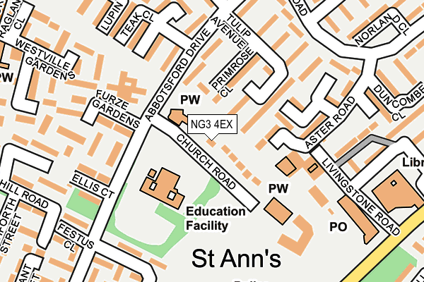 NG3 4EX map - OS OpenMap – Local (Ordnance Survey)