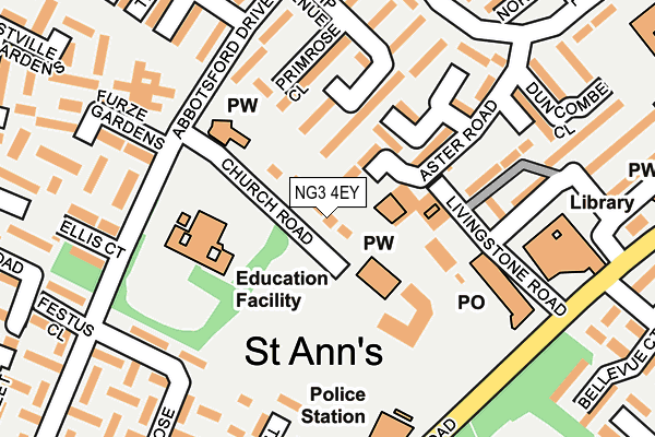 NG3 4EY map - OS OpenMap – Local (Ordnance Survey)