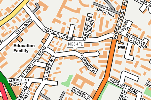 NG3 4FL map - OS OpenMap – Local (Ordnance Survey)
