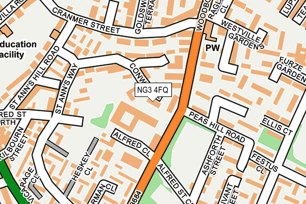 NG3 4FQ map - OS OpenMap – Local (Ordnance Survey)