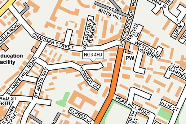 NG3 4HJ map - OS OpenMap – Local (Ordnance Survey)