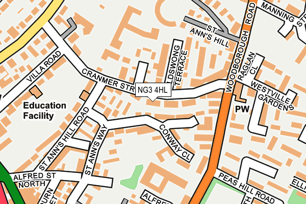 NG3 4HL map - OS OpenMap – Local (Ordnance Survey)