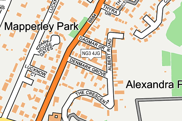 NG3 4JG map - OS OpenMap – Local (Ordnance Survey)