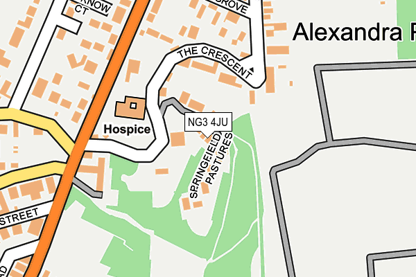 NG3 4JU map - OS OpenMap – Local (Ordnance Survey)