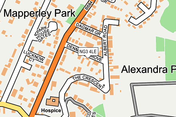 NG3 4LE map - OS OpenMap – Local (Ordnance Survey)