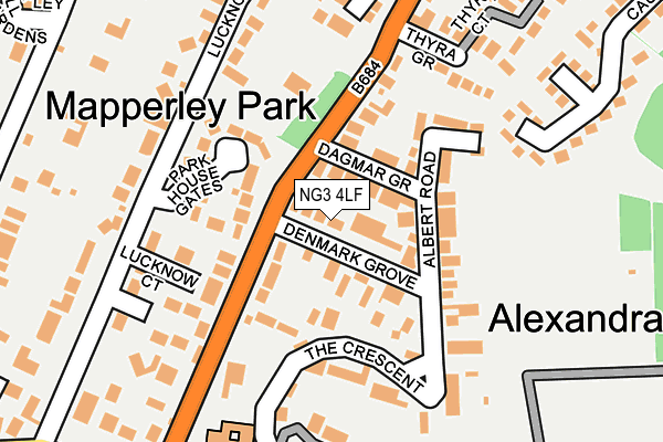 NG3 4LF map - OS OpenMap – Local (Ordnance Survey)