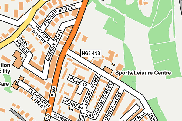 NG3 4NB map - OS OpenMap – Local (Ordnance Survey)