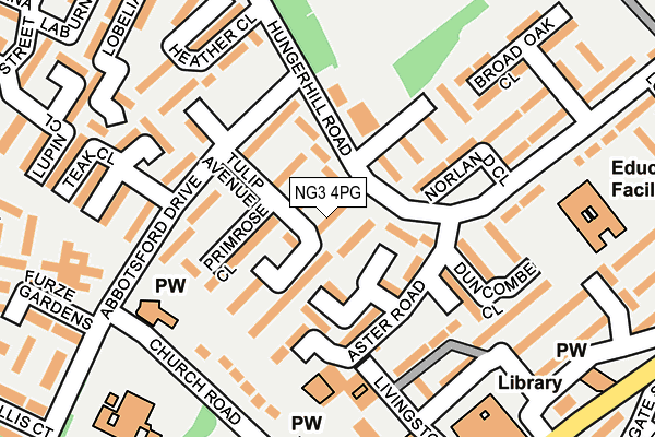 NG3 4PG map - OS OpenMap – Local (Ordnance Survey)