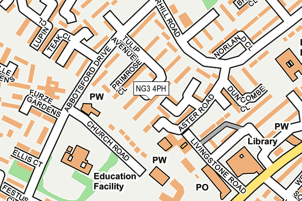 NG3 4PH map - OS OpenMap – Local (Ordnance Survey)