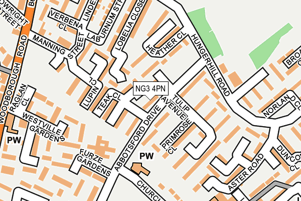 NG3 4PN map - OS OpenMap – Local (Ordnance Survey)