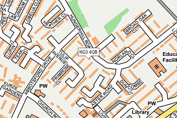 NG3 4QB map - OS OpenMap – Local (Ordnance Survey)