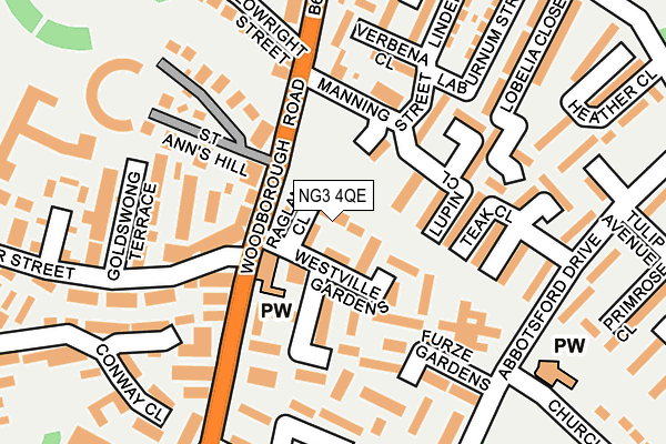 NG3 4QE map - OS OpenMap – Local (Ordnance Survey)