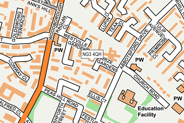 NG3 4QH map - OS OpenMap – Local (Ordnance Survey)