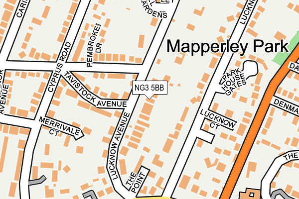 NG3 5BB map - OS OpenMap – Local (Ordnance Survey)