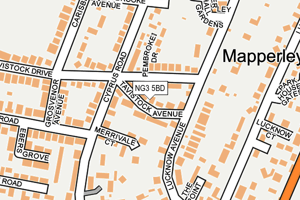 NG3 5BD map - OS OpenMap – Local (Ordnance Survey)