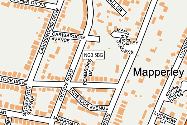 NG3 5BG map - OS OpenMap – Local (Ordnance Survey)