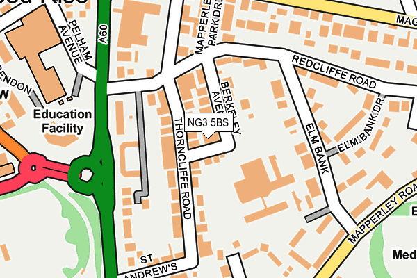 NG3 5BS map - OS OpenMap – Local (Ordnance Survey)