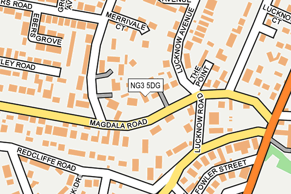 NG3 5DG map - OS OpenMap – Local (Ordnance Survey)