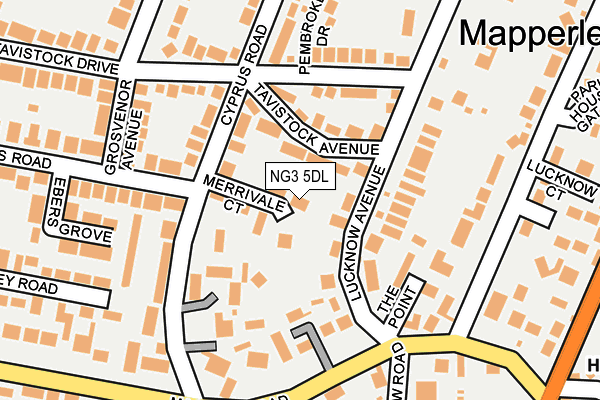 NG3 5DL map - OS OpenMap – Local (Ordnance Survey)