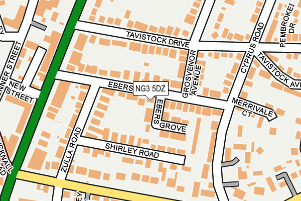 NG3 5DZ map - OS OpenMap – Local (Ordnance Survey)