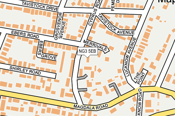 NG3 5EB map - OS OpenMap – Local (Ordnance Survey)