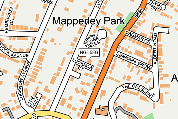 NG3 5EG map - OS OpenMap – Local (Ordnance Survey)