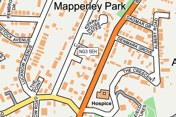 NG3 5EH map - OS OpenMap – Local (Ordnance Survey)