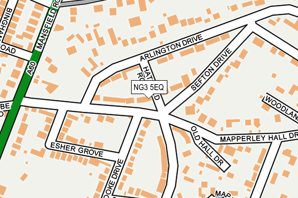 NG3 5EQ map - OS OpenMap – Local (Ordnance Survey)