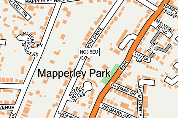 NG3 5EU map - OS OpenMap – Local (Ordnance Survey)