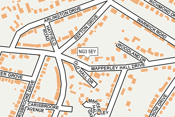 NG3 5EY map - OS OpenMap – Local (Ordnance Survey)